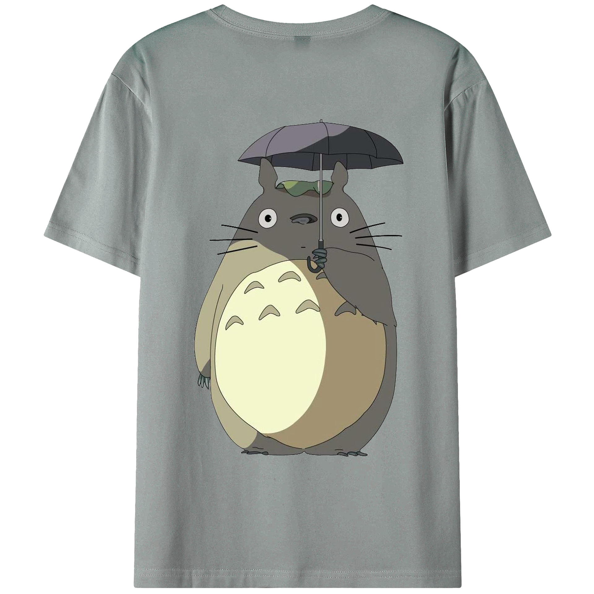 （画像用） となりのトトロ 草壁メイ 草壁サツキ My Neighbor Totoro Satsuki Kusakabe Mei Kusakabe 綿100％ メンズ半袖Tシャツ（バックプリント） 通気性